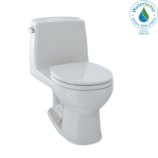 TOTO MS853113E#11 Eco Ultramax One-Piece Round Bowl 1.28 Gpf Toilet - Colonial White