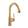 HANSGROHE 04215250 Talis C HighArc Kitchen Faucet, 2-Spray Pull-Down, 1.75 GPM - Brushed Gold Optic