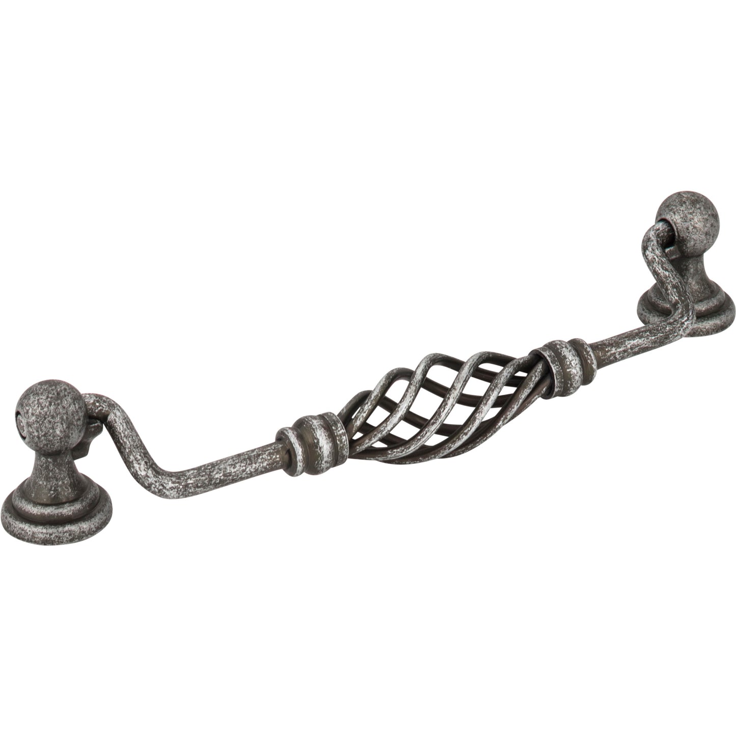 JEFFREY ALEXANDER I350-160SIM Zurich 160 mm Center-to-Center Drop Handle , Distressed Antique Silver