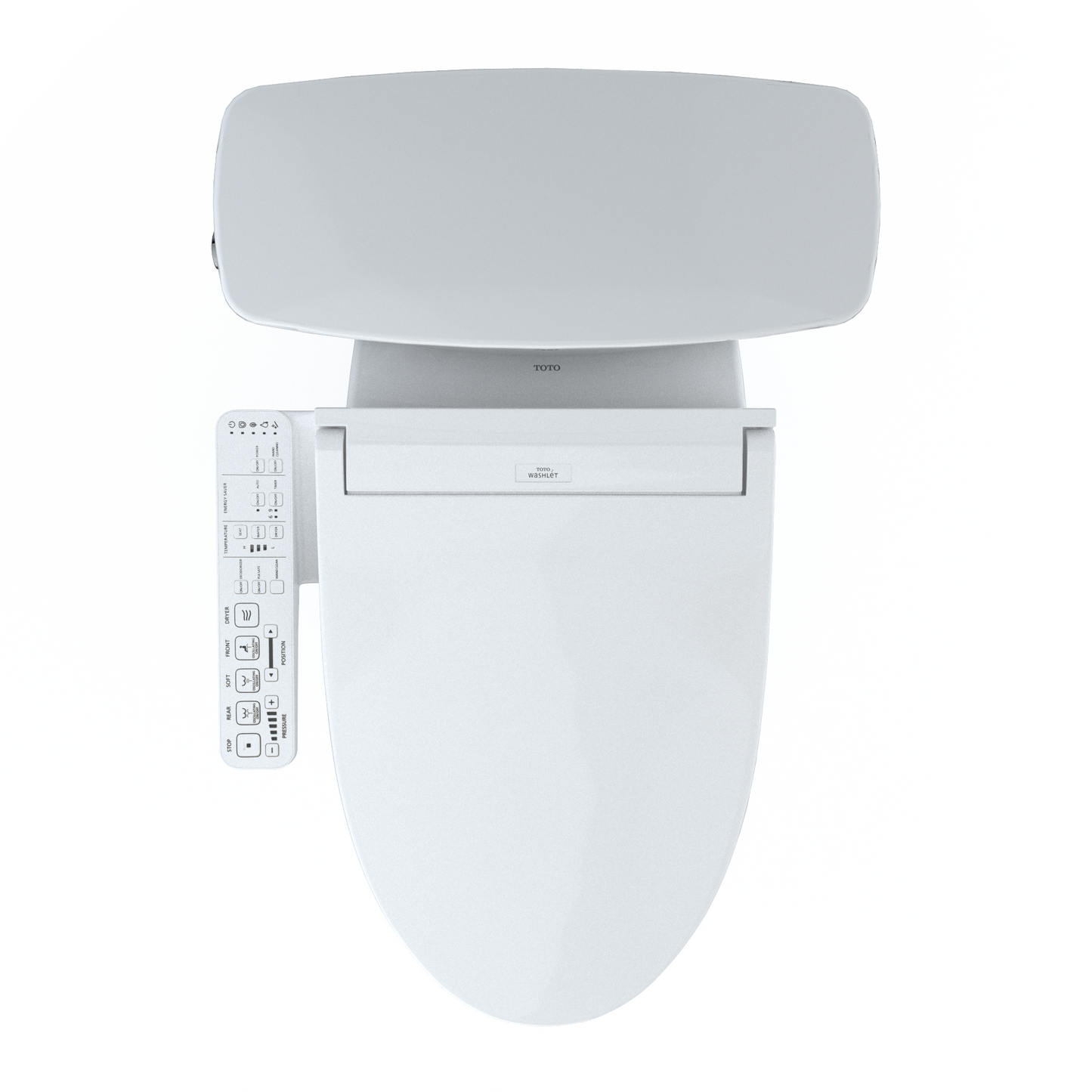 TOTO MW7863074CEFG.10#01 Drake Transitional WASHLET+ Two-Piece Elongated 1.28 GPF Universal Height TORNADO FLUSH Toilet with C2 Bidet Seat , Cotton White