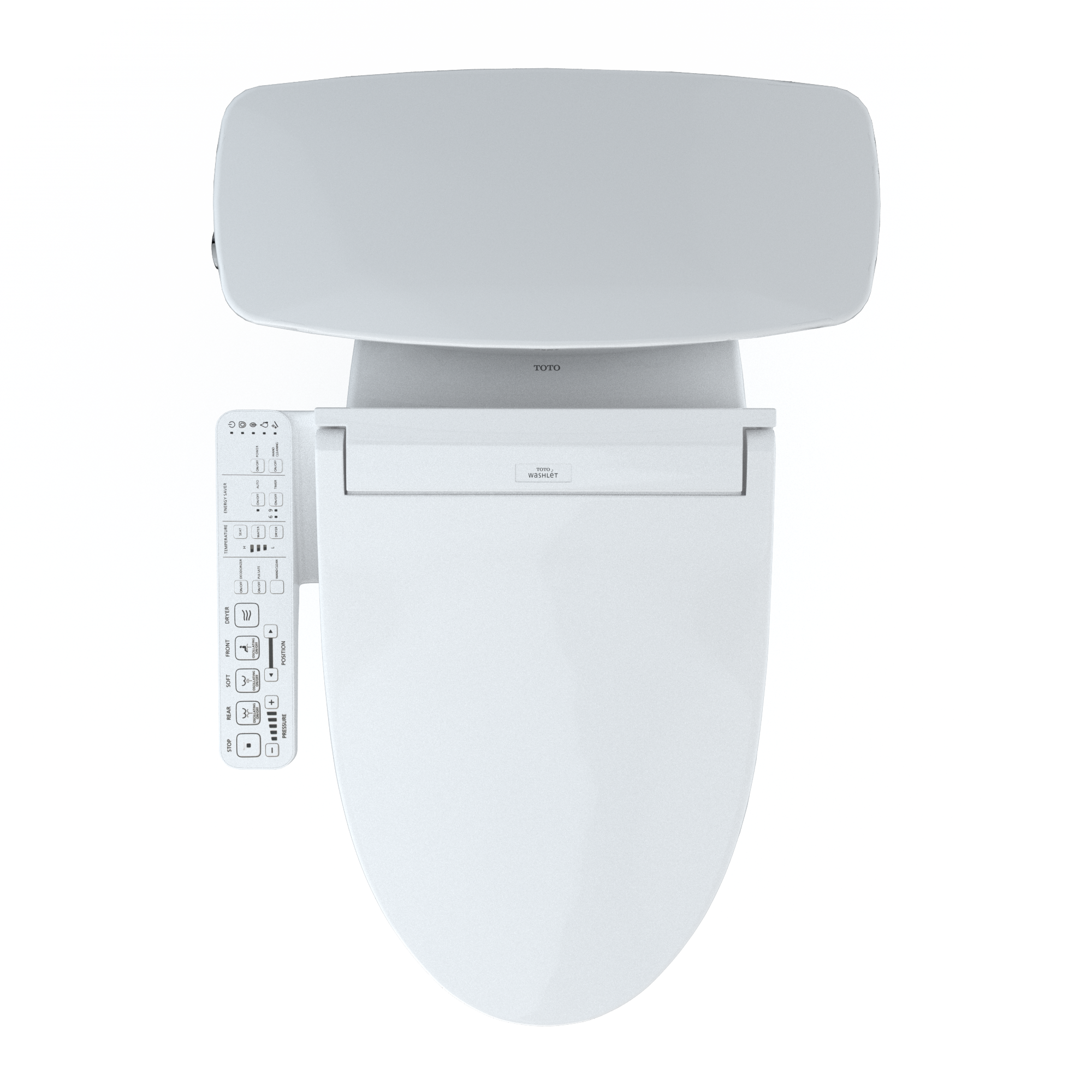 TOTO MW7863074CEFG#01 Drake Transitional Washlet+ Two-Piece Elongated 1.28 Gpf Universal Height Tornado Flush Toilet With C2 Bidet Seat - Cotton White