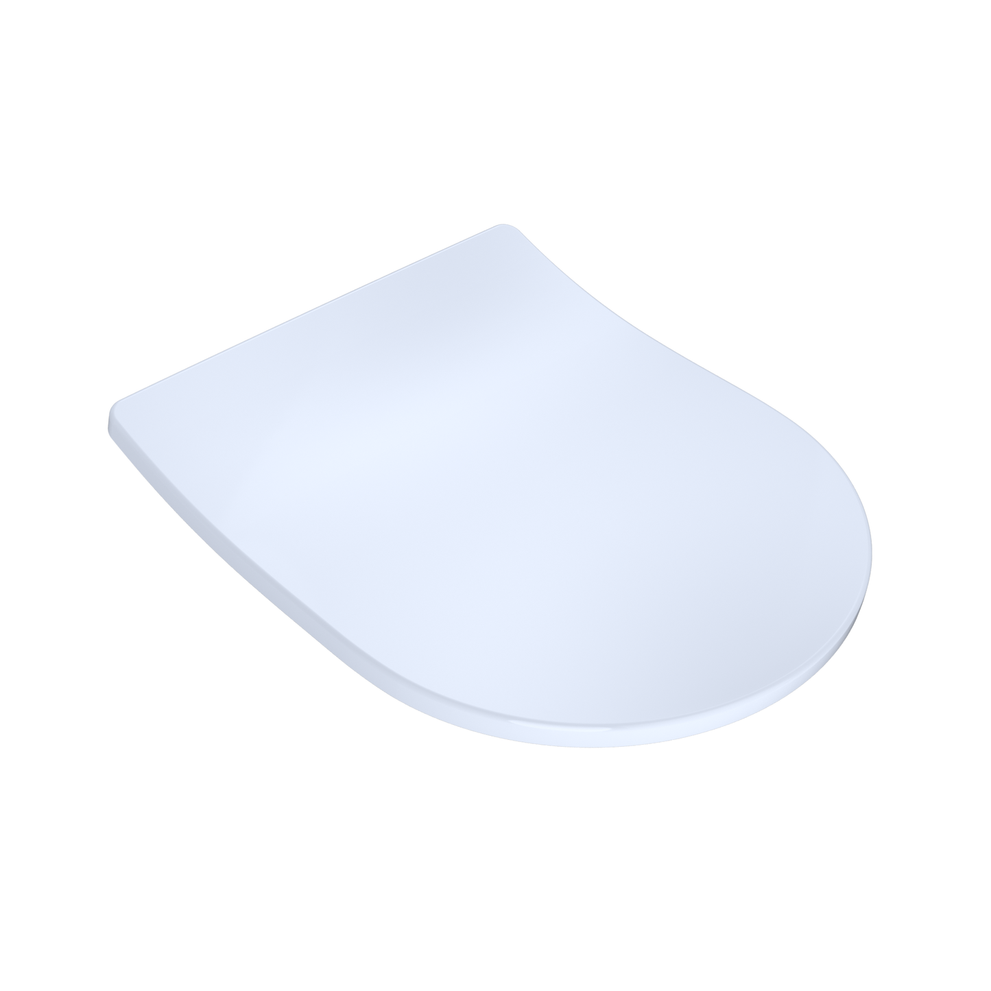 TOTO SS247R#01 Softclose Slim D-Shape Seat And Lid For Rp Wall-Hung Toilet - Cotton White