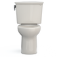 TOTO CST785CEFG#12 Drake Transitional Two-Piece Round 1.28 GPF Universal Height TORNADO FLUSH Toilet with CEFIONTECT , Sedona Beige