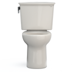 TOTO CST785CEFG#12 Drake Transitional Two-Piece Round 1.28 Gpf Universal Height Tornado Flush Toilet With Cefiontect - Sedona Beige
