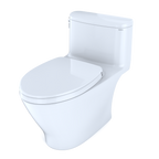 TOTO MS642124CEFG#01 Nexus One-Piece Elongated 1.28 Gpf Universal Height Toilet With Cefiontect And Ss124 Softclose Seat - Cotton White