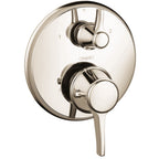HANSGROHE 15753831 Ecostat Classic Thermostatic Trim with Volume Control and Diverter, Round - Polished Nickel