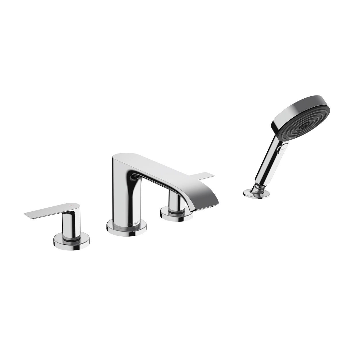 HANSGROHE 75443001 Vivenis 4-Hole Roman Tub Set Trim with 1.75 GPM Handshower - Chrome