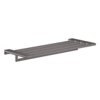 HANSGROHE 41751340 AddStoris Towel Rack with Towel Bar - Brushed Black Chrome