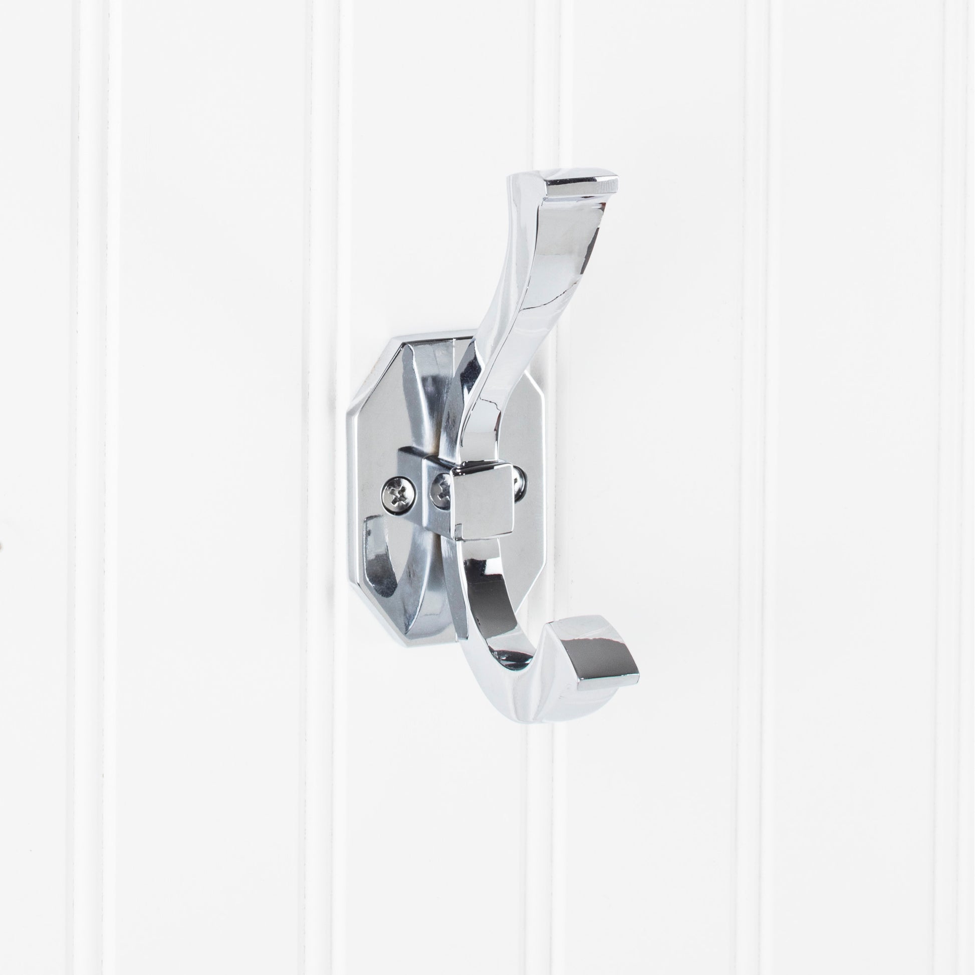ELEMENTS YD45-431PC Elements Wall Double Hook - Polished Chrome