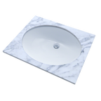 TOTO LT569#01 17" X 14" Oval Undermount Bathroom Sink - Cotton White
