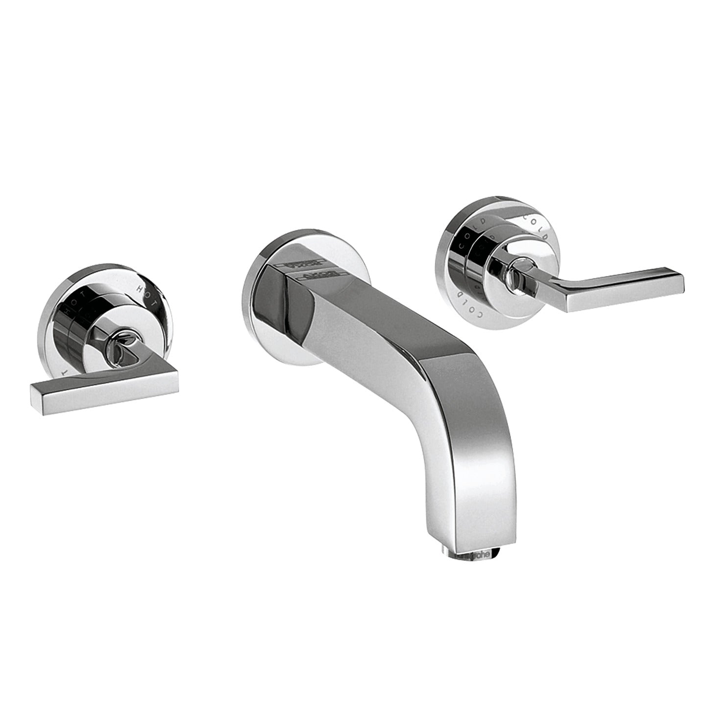 AXOR Citterio Wall-Mounted Widespread Faucet with Lever Handles, 1.2 GPM in Chrome