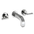 AXOR 39147001 Citterio Wall-Mounted Widespread Faucet Trim with Lever Handles, 1.2 GPM - Chrome