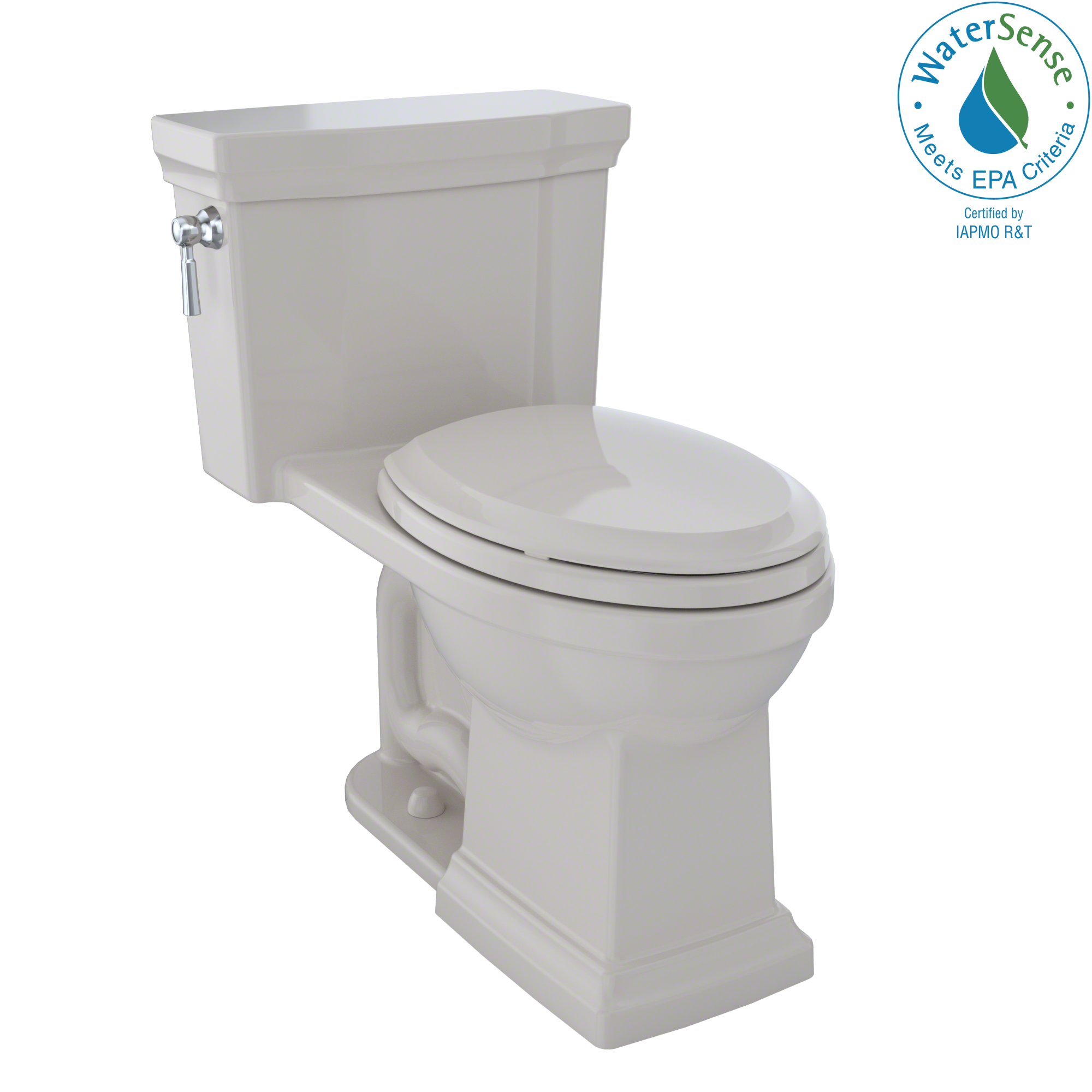 TOTO MS814224CUFG#12 Promenade Ii 1G One-Piece Elongated 1.0 Gpf Universal Height Toilet With Cefiontect - Sedona Beige
