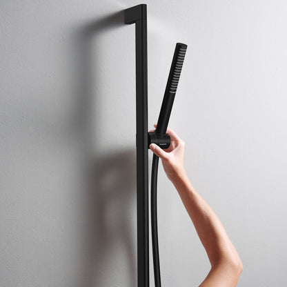 HANSGROHE 24125671 Pulsify S Baton Handshower 100 1-Jet, 2.5 GPM - Matte Black