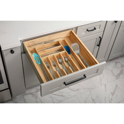 HARDWARE RESOURCES CO21A 15"- 20" Adjustable SLIMLINE™ Cutlery Drawer Insert - UV Coated