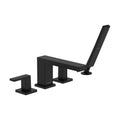 HANSGROHE 73444671 Tecturis E 4-Hole Roman Tub Set Trim with 1.75 Handshower - Matte Black