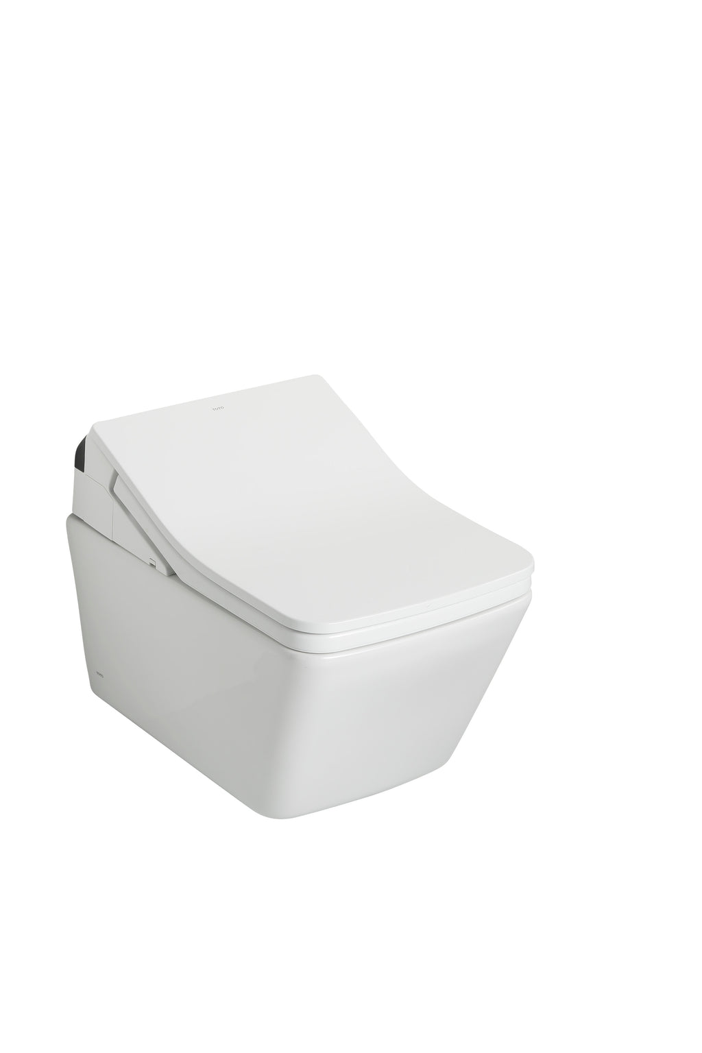 TOTO CWT4494049CMFGA#MS Washlet+ Sp Wall-Hung Square-Shape Toilet With Sx Bidet Seat And Duofit In-Wall 1.28 And 0.9 Gpf Auto Dual-Flush Tank System - Matte Silver