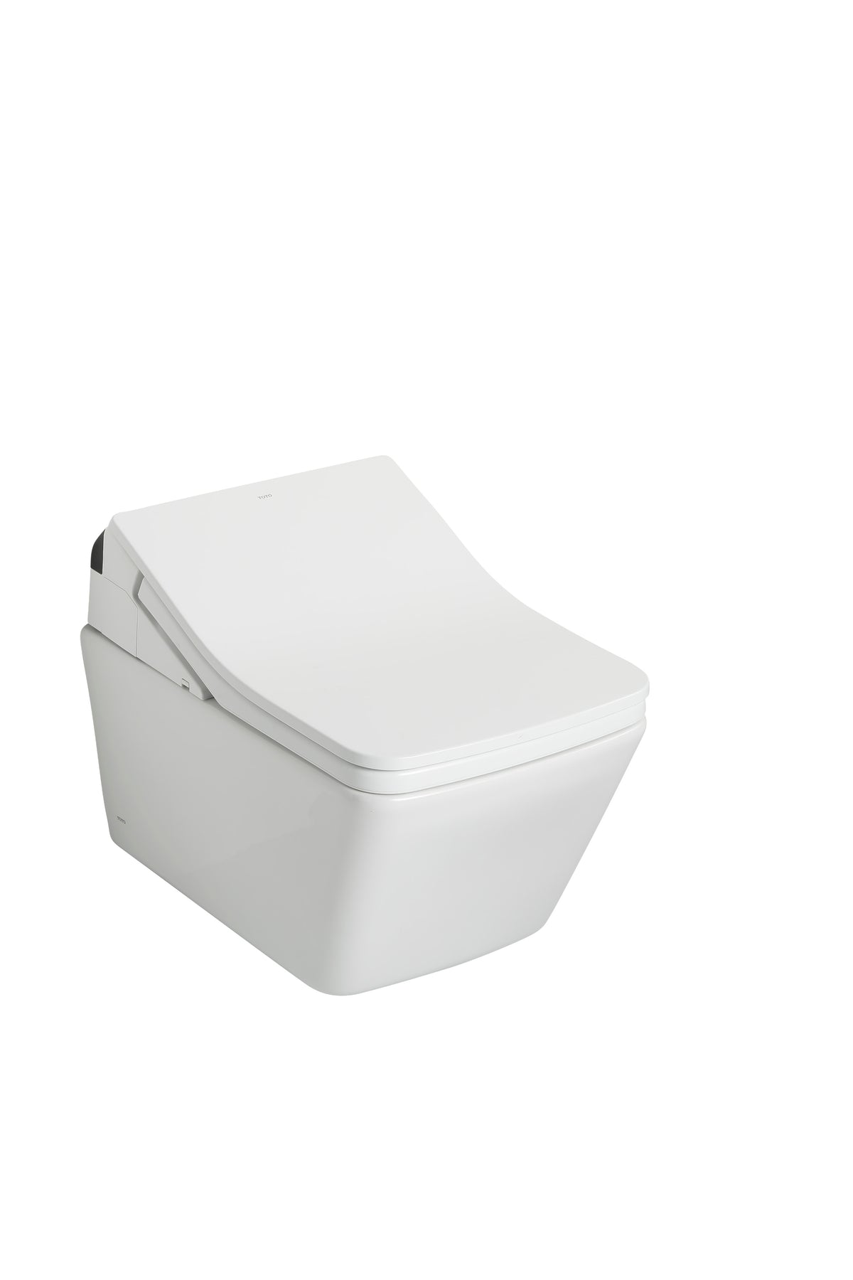 TOTO CWT4494049CMFGA#MS Washlet+ Sp Wall-Hung Square-Shape Toilet With Sx Bidet Seat And Duofit In-Wall 1.28 And 0.9 Gpf Auto Dual-Flush Tank System - Matte Silver