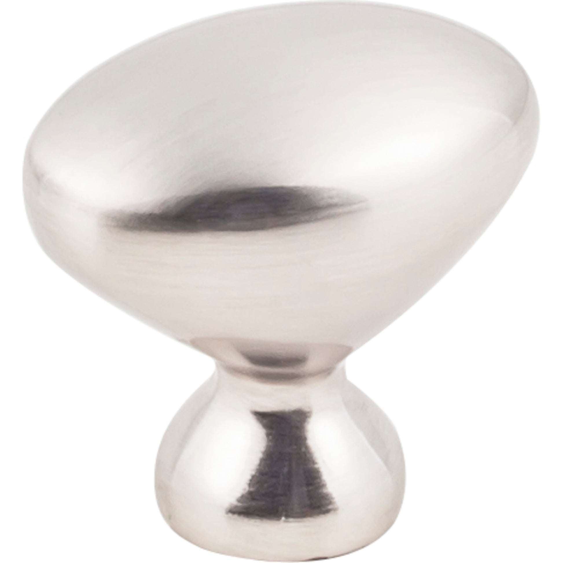 KASAWARE K460SN-4 1-1/4" Diameter Oval Knob - Satin Nickel