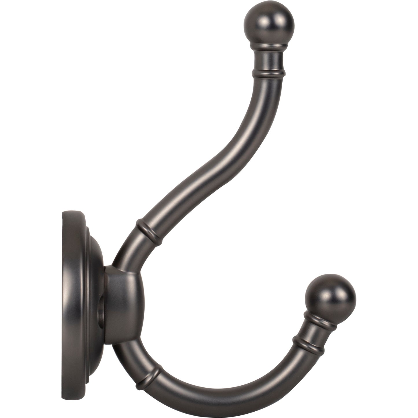 TOP KNOBS TK1063AG Kara 4 1/2" Wall Hooks - Ash Gray