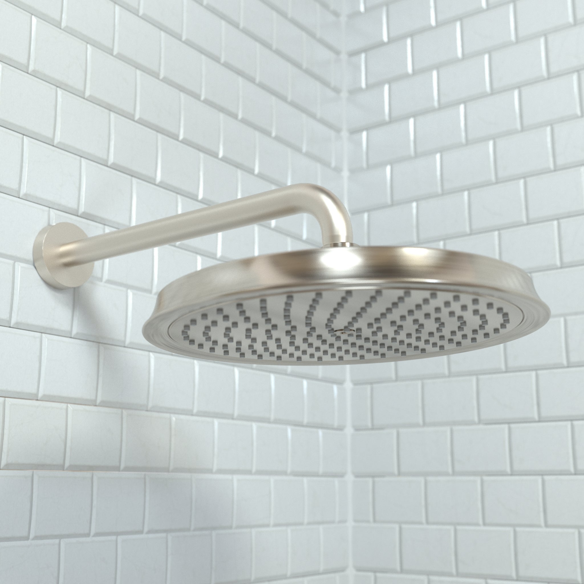 HANSGROHE 28427821 Raindance Classic Showerhead 240 1-Jet, 2.5 GPM - Brushed Nickel