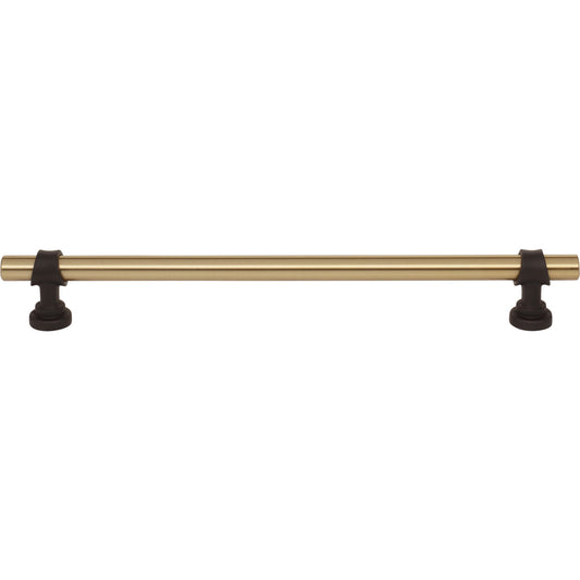 TOP KNOBS M2753 Bit 8 13/16" Center to Center Bar Pull - Honey Bronze and Flat Black