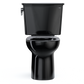 TOTO CST785CEF#51 Drake Transitional Two-Piece Round 1.28 GPF Universal Height TORNADO FLUSH Toilet , Ebony