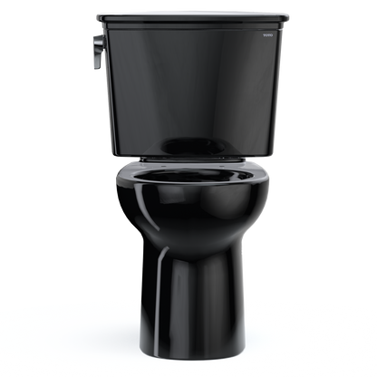TOTO CST785CEF#51 Drake Transitional Two-Piece Round 1.28 Gpf Universal Height Tornado Flush Toilet - Ebony