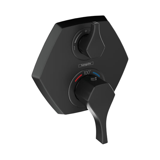 HANSGROHE 04821670 Locarno Thermostatic Trim with Volume Control - Matte Black