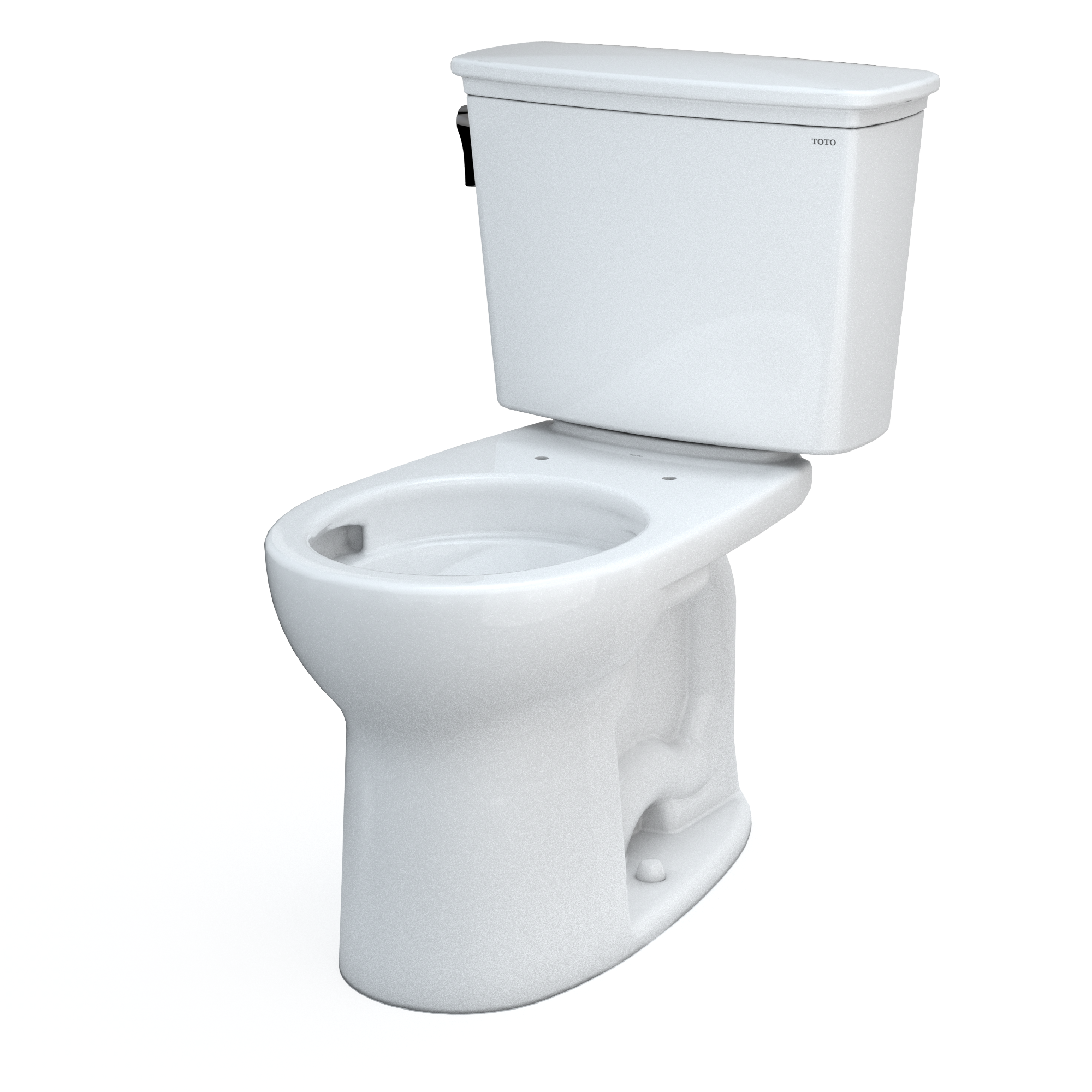 TOTO CST785CEFG#01 Drake Transitional Two-Piece Round 1.28 Gpf Universal Height Tornado Flush Toilet With Cefiontect - Cotton White