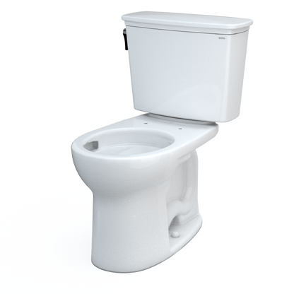 TOTO CST785CEFG#01 Drake Transitional Two-Piece Round 1.28 Gpf Universal Height Tornado Flush Toilet With Cefiontect - Cotton White