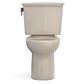 TOTO CST785CEFG#03 Drake Transitional Two-Piece Round 1.28 GPF Universal Height TORNADO FLUSH Toilet with CEFIONTECT , Bone