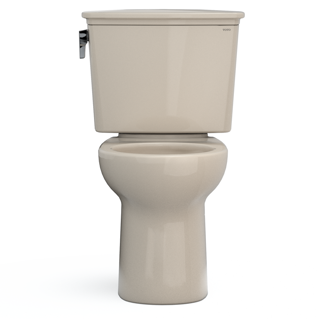 TOTO CST785CEFG#03 Drake Transitional Two-Piece Round 1.28 Gpf Universal Height Tornado Flush Toilet With Cefiontect - Bone