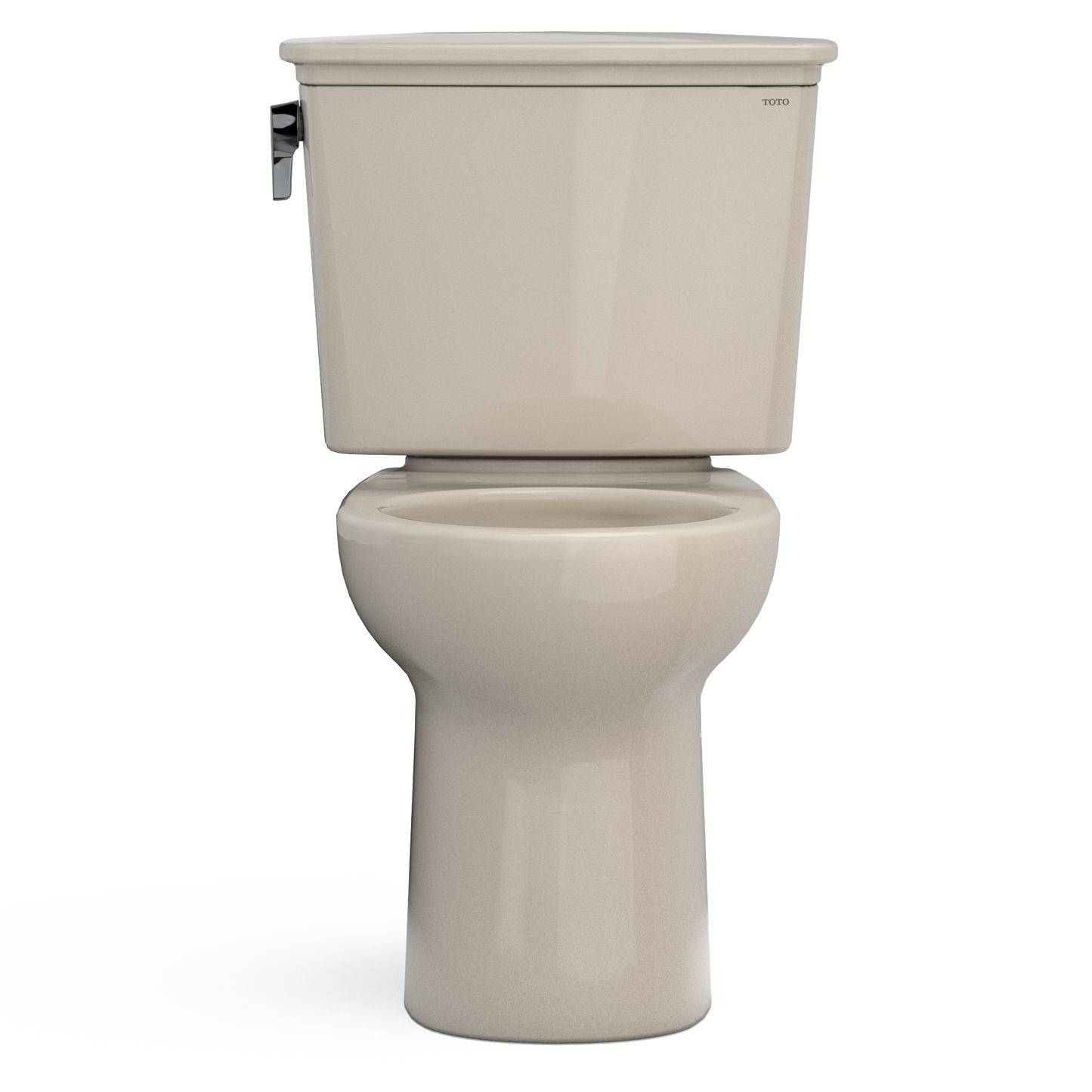 TOTO CST785CEFG#03 Drake Transitional Two-Piece Round 1.28 Gpf Universal Height Tornado Flush Toilet With Cefiontect - Bone
