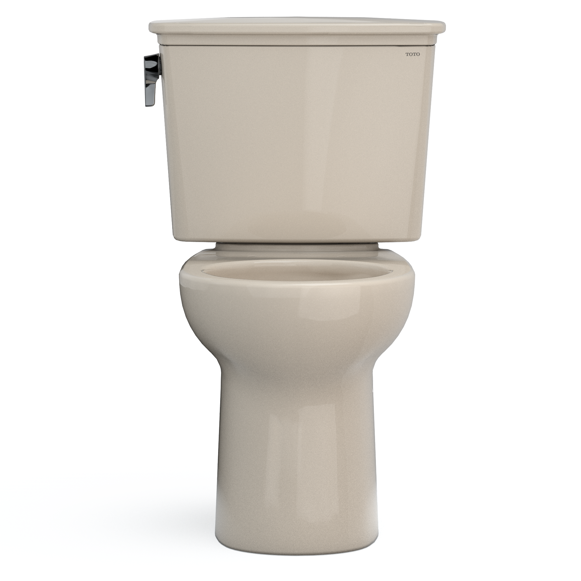 TOTO CST785CEFG#03 Drake Transitional Two-Piece Round 1.28 Gpf Universal Height Tornado Flush Toilet With Cefiontect - Bone