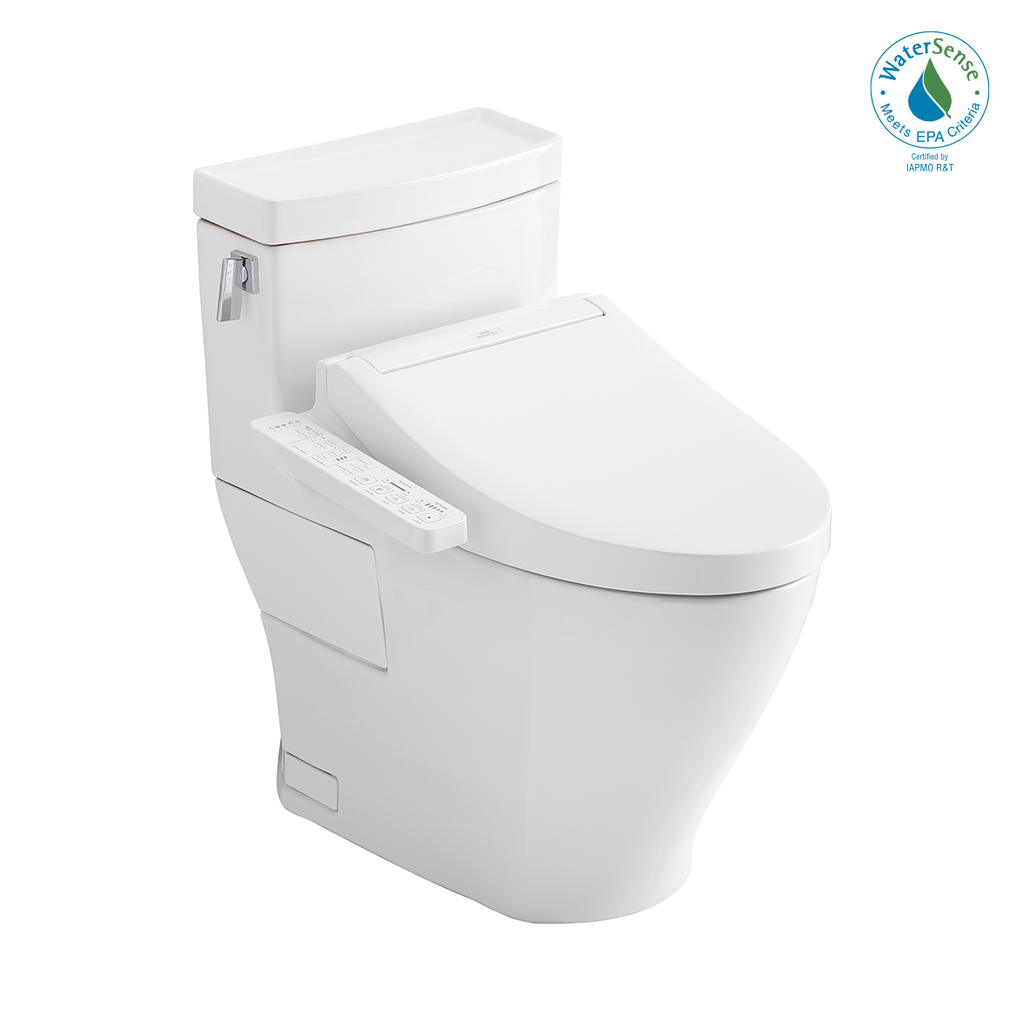TOTO MW6243074CEFG#01 Totowashlet+ Legato One-Piece Elongated 1.28 Gpf Toilet And Washlet C2 Bidet Seat - Cotton White