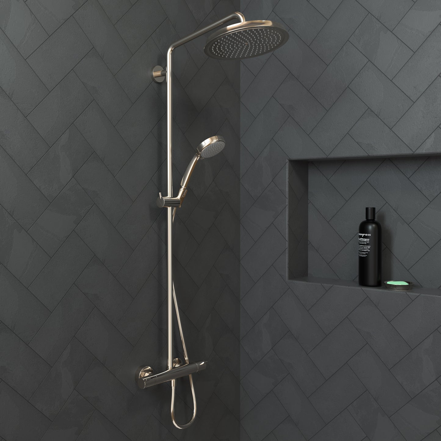 HANSGROHE 28427831 Raindance Classic Showerhead 240 1-Jet, 2.5 GPM - Polished Nickel