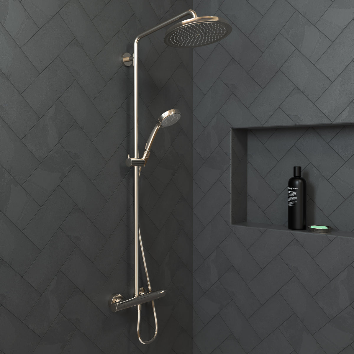 HANSGROHE 28427831 Raindance Classic Showerhead 240 1-Jet, 2.5 GPM - Polished Nickel