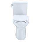 TOTO CST454CUFG#01 Drake II 1G Two-Piece Elongated 1.0 GPF Universal Height Toilet with CEFIONTECT , Cotton White