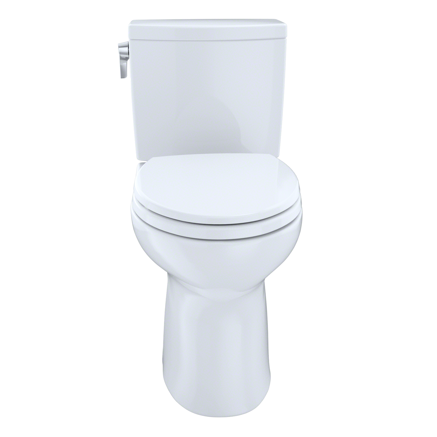 TOTO CST454CUFRG#01 Drake Ii 1G Two-Piece Elongated 1.0 Gpf Universal Height Toilet With Cefiontect And Right-Hand Trip Lever - Cotton White