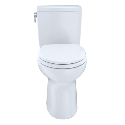 TOTO CST454CUFRG#01 Drake Ii 1G Two-Piece Elongated 1.0 Gpf Universal Height Toilet With Cefiontect And Right-Hand Trip Lever - Cotton White