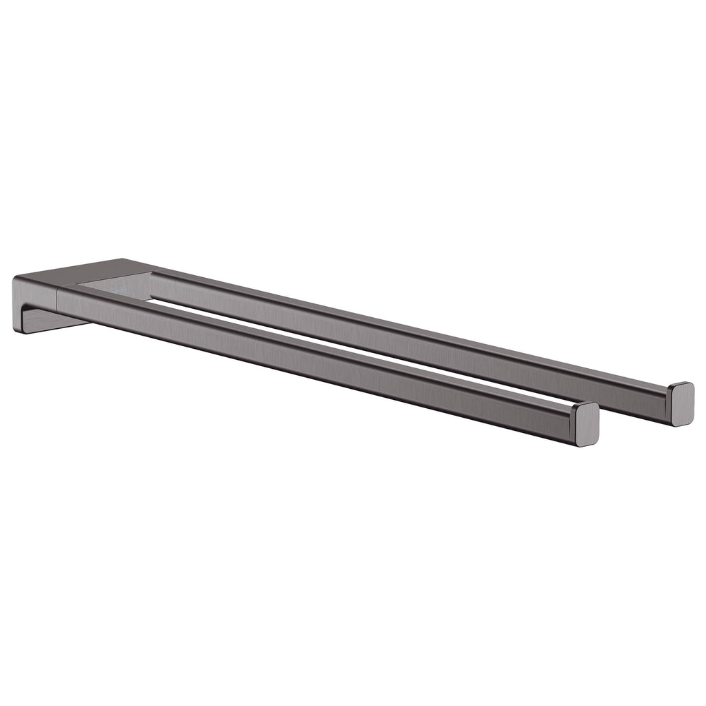 HANSGROHE 41770340 AddStoris Dual  Towel Bar - Brushed Black Chrome
