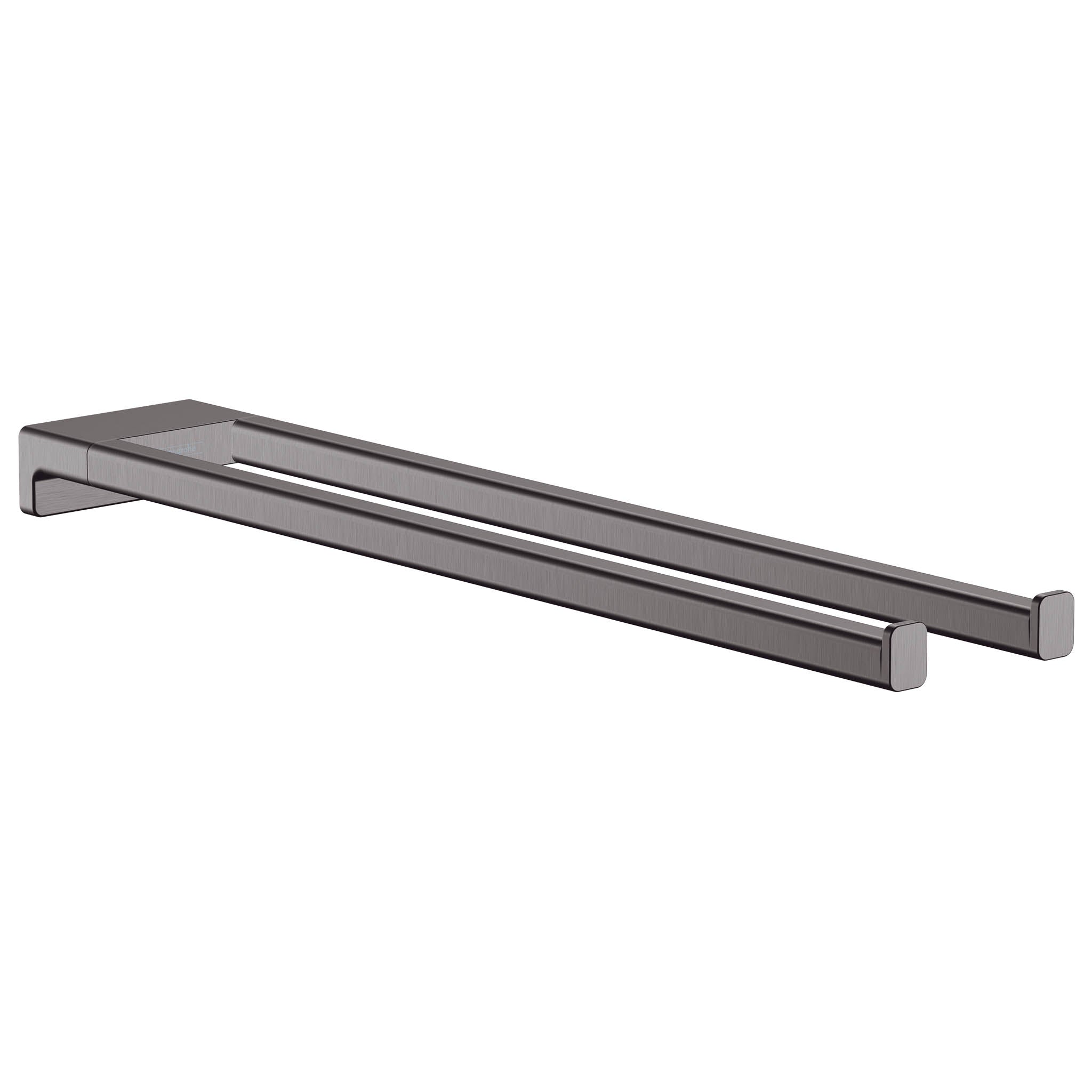 HANSGROHE 41770340 AddStoris Dual  Towel Bar - Brushed Black Chrome