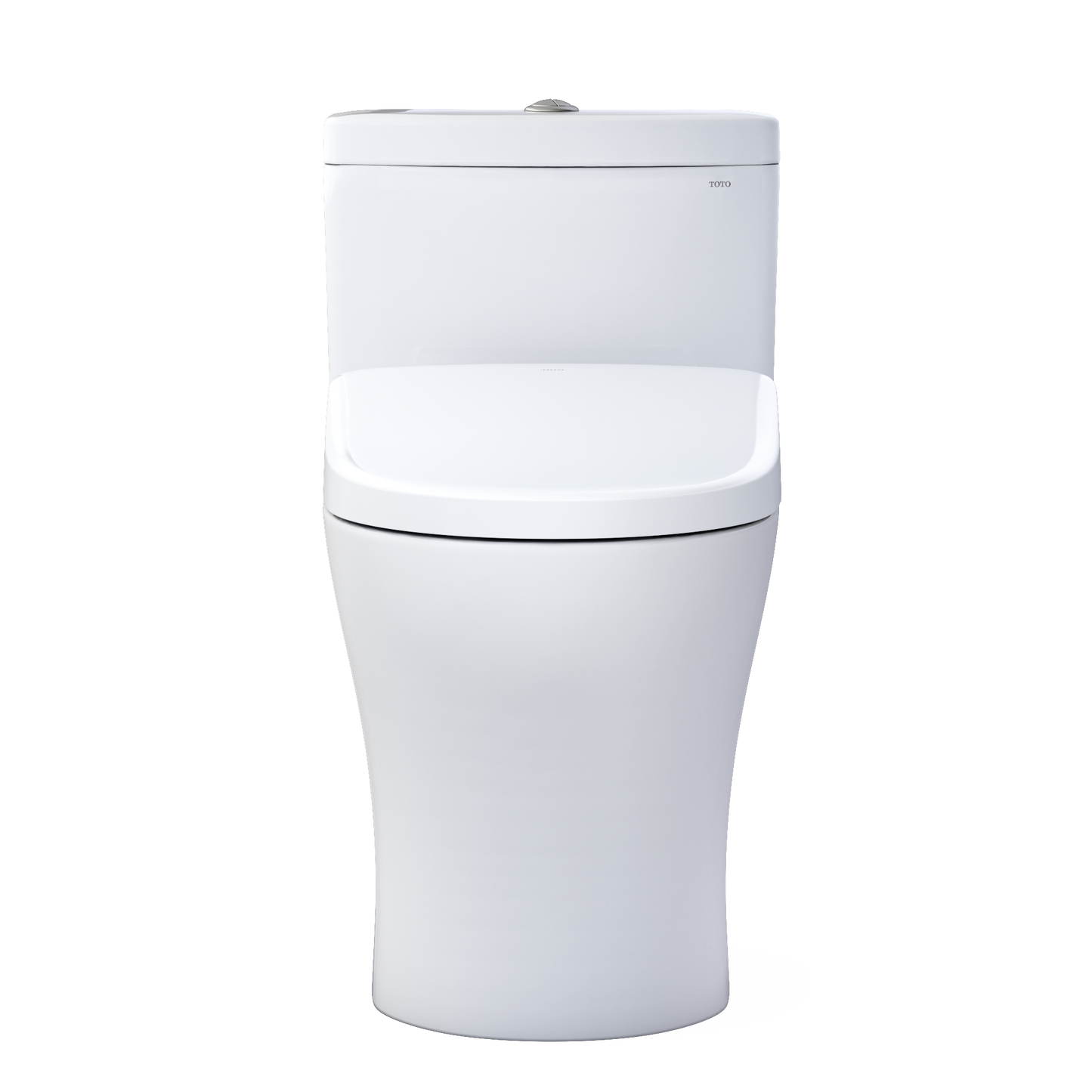 TOTO MW6464736CEMFGNA#01 WASHLET+ Aquia IV One-Piece Elongated Dual Flush 1.28 and 0.9 GPF Toilet with Auto Flush S7A Contemporary Bidet Seat , Cotton White