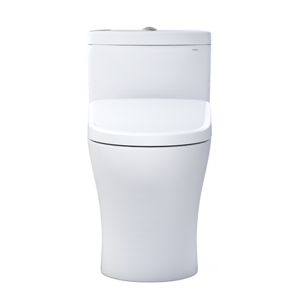 TOTO MW6464726CEMFGN#01 Washlet+ Aquia Iv One-Piece Elongated Dual Flush 1.28 And 0.9 Gpf Toilet With S7 Contemporary Electric Bidet Seat - Cotton White