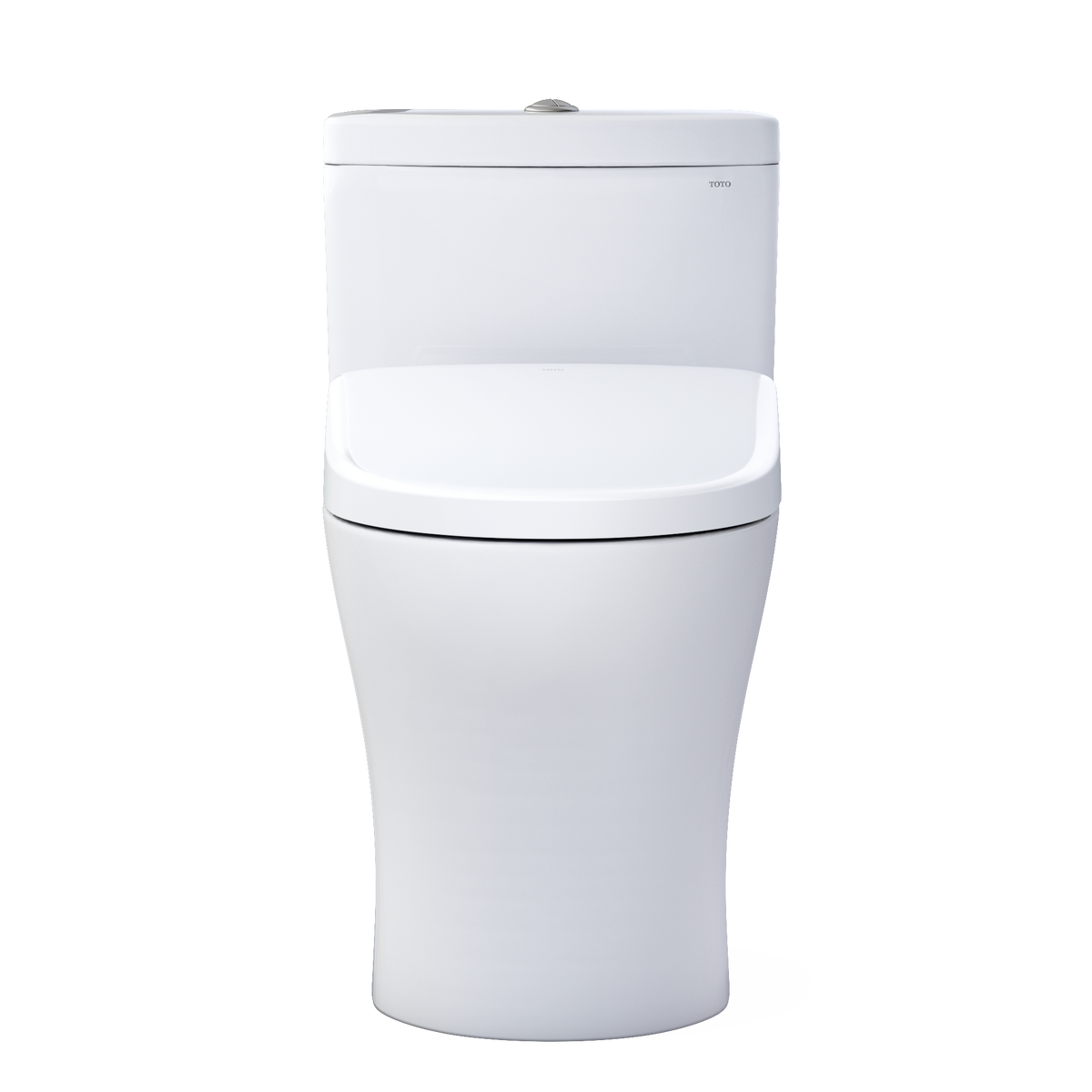 TOTO MW6464736CEMFGNA#01 Washlet+ Aquia Iv One-Piece Elongated Dual Flush 1.28 And 0.9 Gpf Toilet With Auto Flush S7A Contemporary Bidet Seat - Cotton White