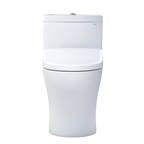 TOTO MW6464726CEMFGNA#01 Washlet+ Aquia Iv One-Piece Elongated Dual Flush 1.28 And 0.9 Gpf Toilet With Auto Flush S7 Contemporary Bidet Seat - Cotton White