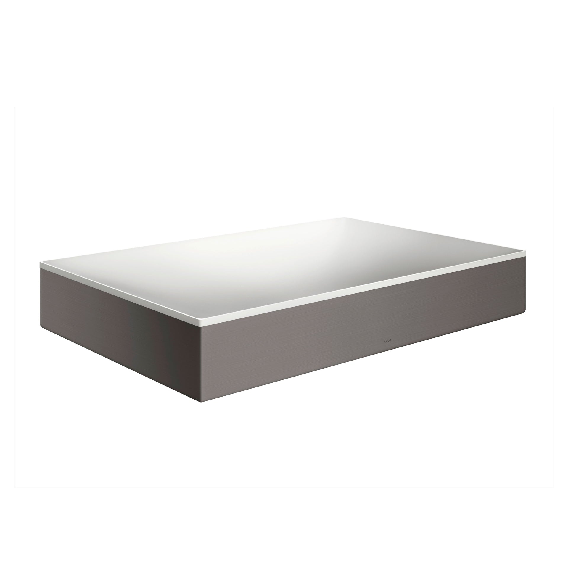 AXOR 42004340 Suite Sinks Square Sink without Overflow, 23 5/8" x 15 3/4" - Brushed Black Chrome