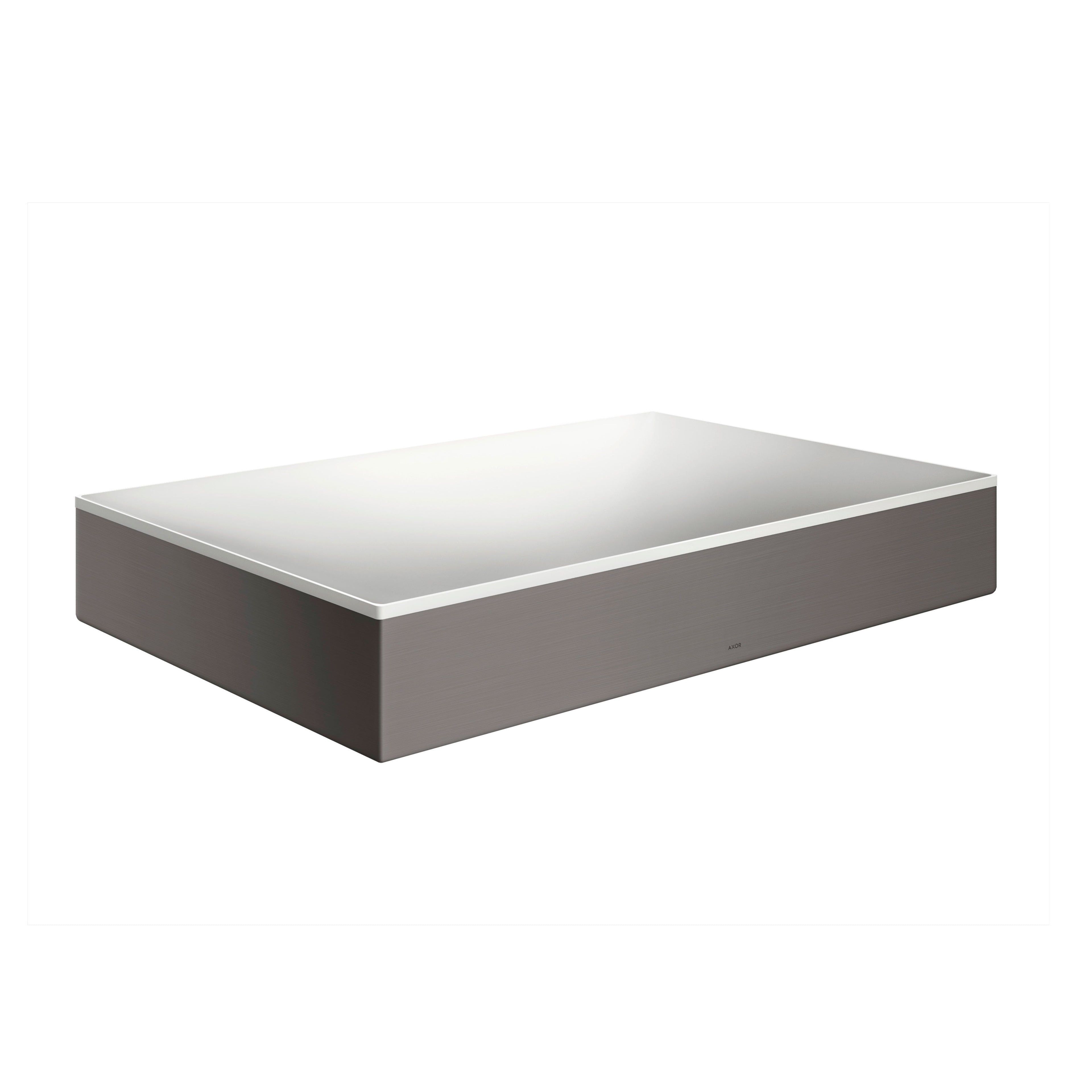 AXOR 42004340 Suite Sinks Square Sink without Overflow, 23 5/8" x 15 3/4" - Brushed Black Chrome