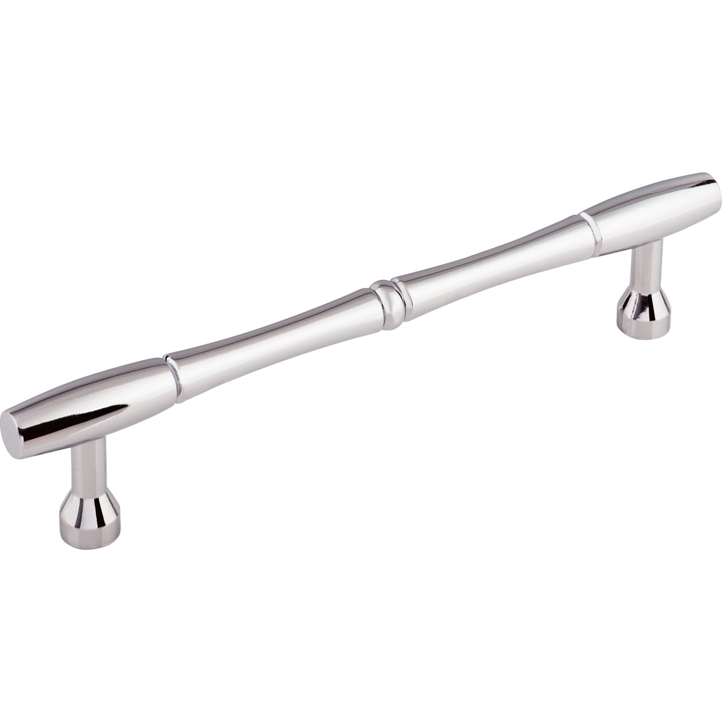 TOP KNOBS M721-7 Nouveau Bamboo 7" Center to Center Bar Pull - Polished Chrome